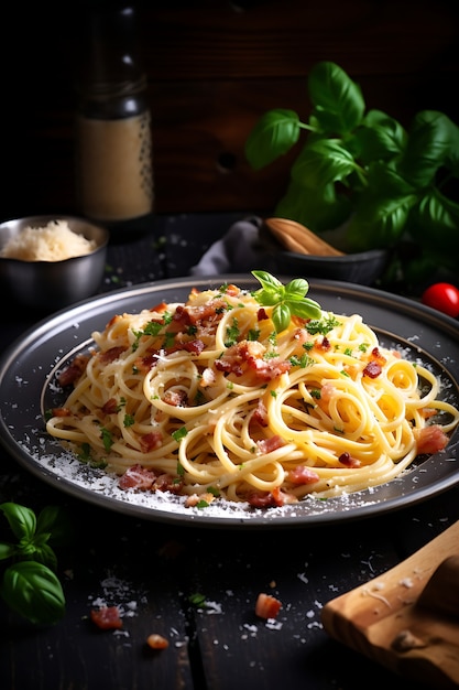 Foto gratuita deliziosa pasta sul piatto