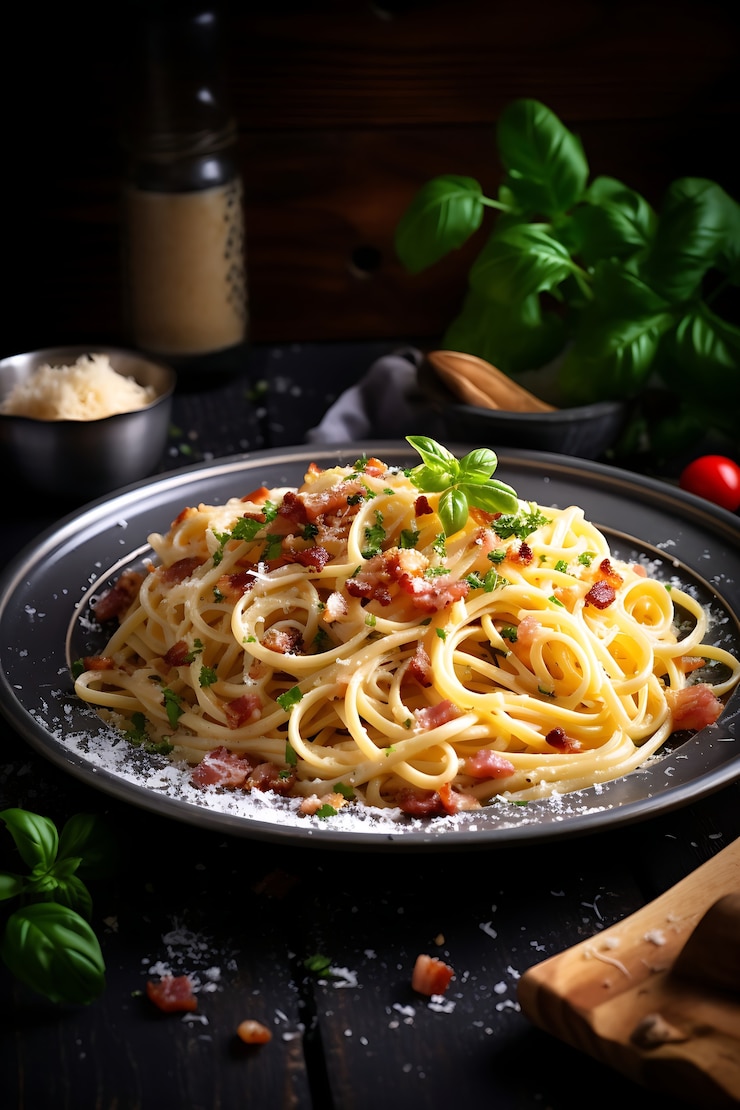 無料Photo お皿に盛られたおいしいパスタ