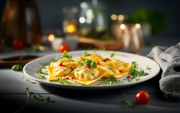 Foto gratuita deliziosa pasta sul piatto