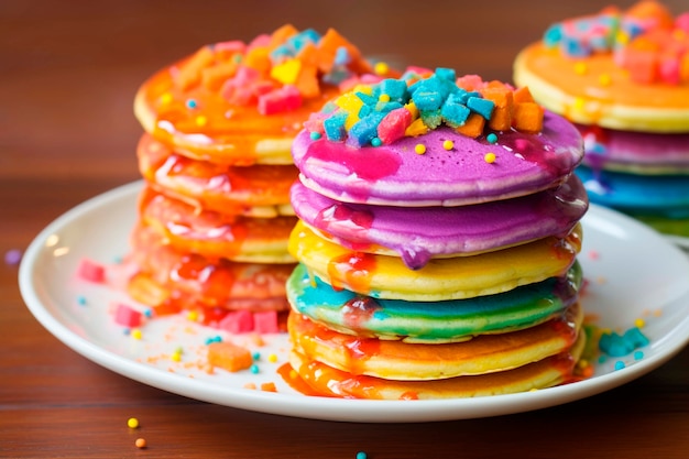 Free photo delicious photorealistic pancakes