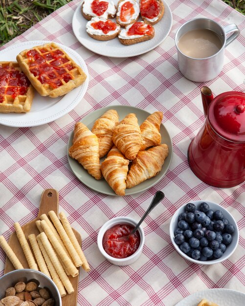 Delicious picnic still life