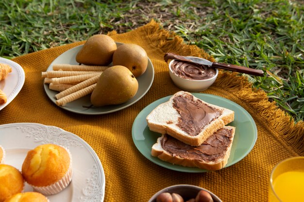 Delicious picnic still life