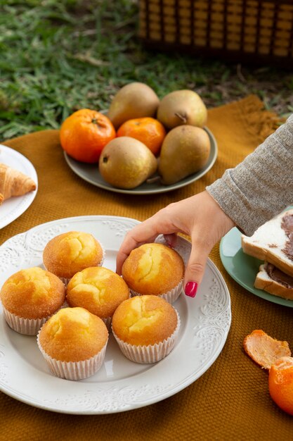 Delicious picnic still life