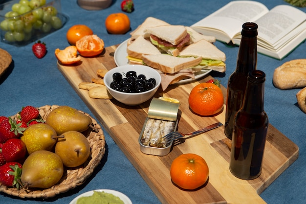 Delicious picnic still life