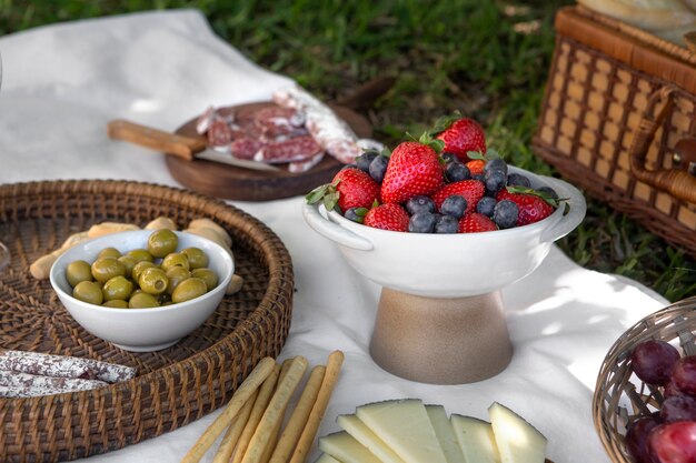 Delicious picnic still life