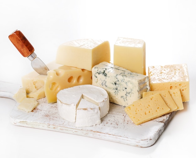 Delicious pieces of cheese