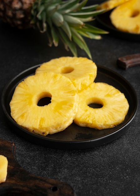 Delicious pineapple still life