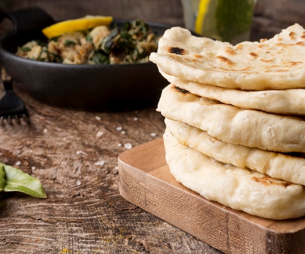 Delicious pita and pakistan food