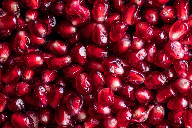 Delicious pomegranate close up