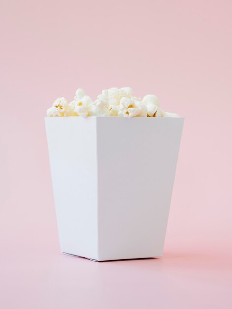 Delicious popcorn box ready to be served