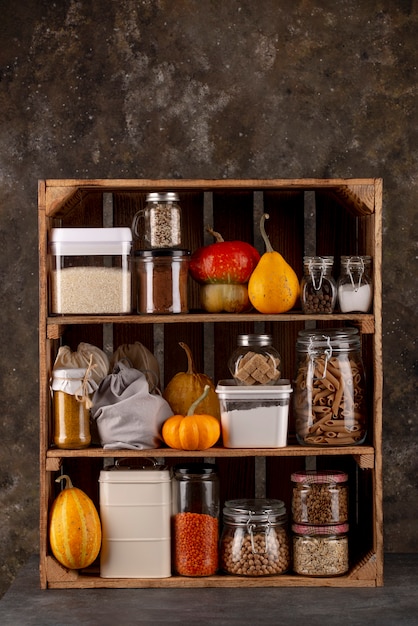 Free photo delicious preserved food arrangement