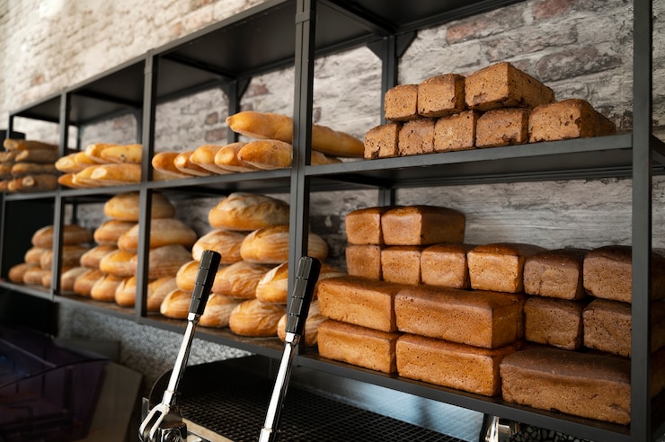 Free Photo delicious products arrangement in bakery