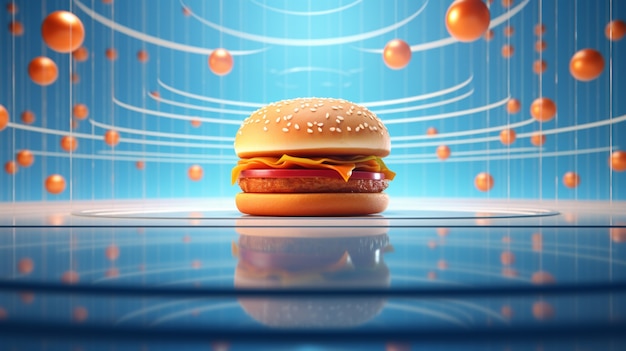 Free photo delicious realistic burger