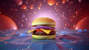 Free photo delicious realistic burger