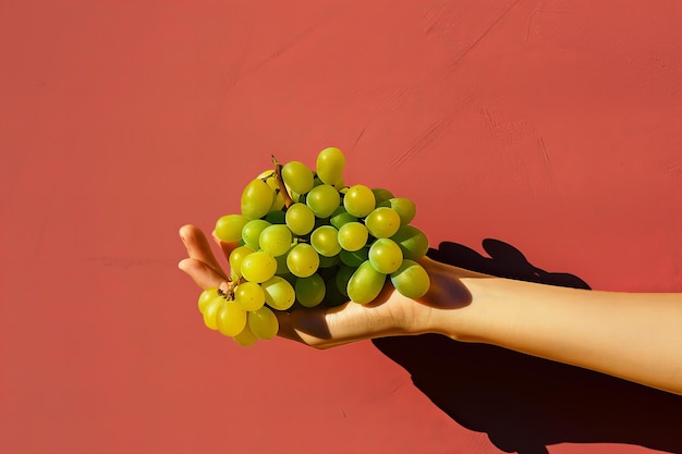 Foto gratuita delici uva verde matura