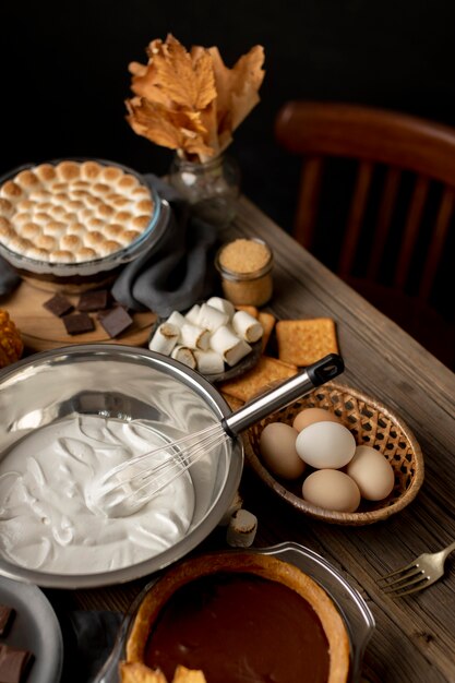 Delicious s'mores dessert assortment