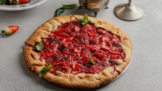 Delicious strawberry pie