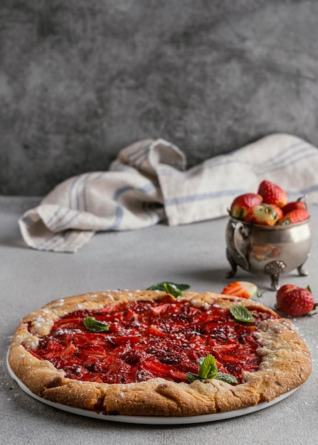 Delicious strawberry pie