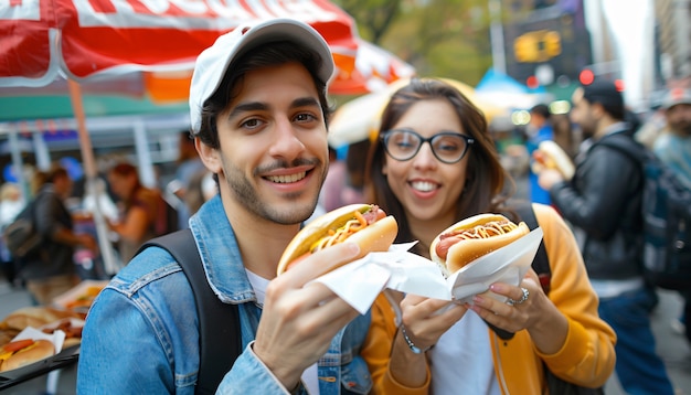 Free photo delicious  street food fest