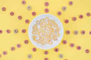 Free photo delicious sun made with cereals