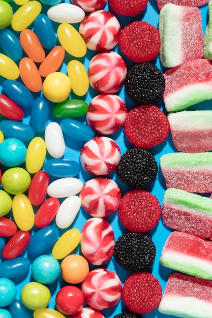 Delicious sweet colorful candies