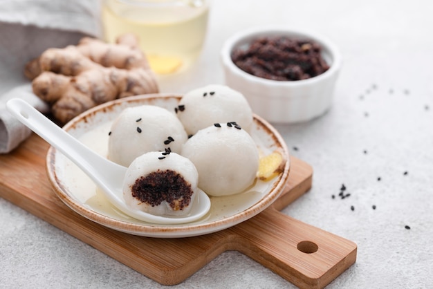 Delicious sweet tang yuan assortment