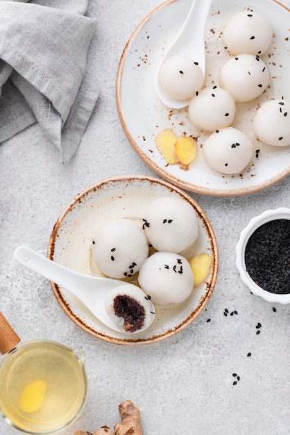 Delicious sweet tang yuan assortment