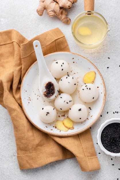 Delicious sweet tang yuan assortment