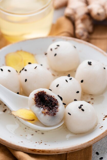 Delicious sweet tang yuan assortment