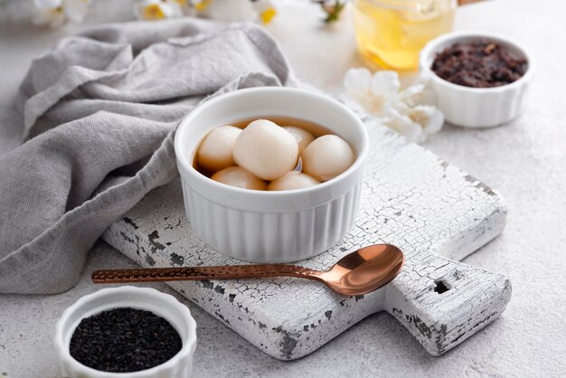 Delicious sweet tang yuan assortment