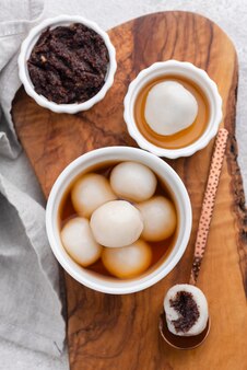 Delicious sweet tang yuan composition