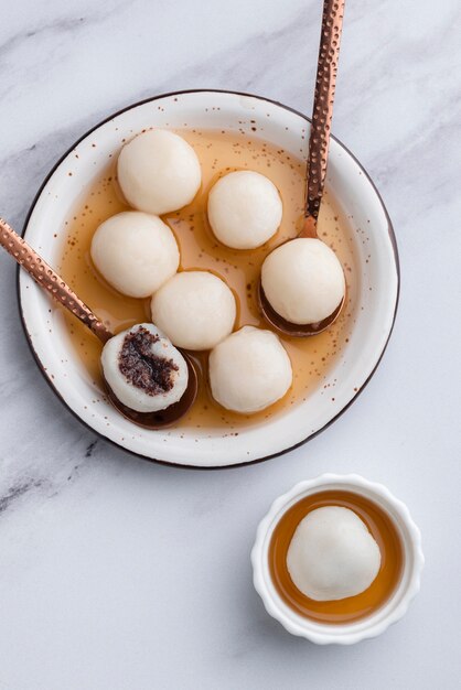 Delicious sweet tang yuan composition