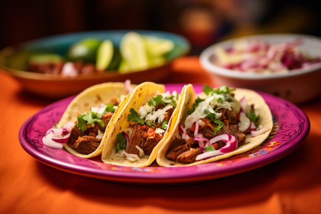 Delicious tacos arrangement