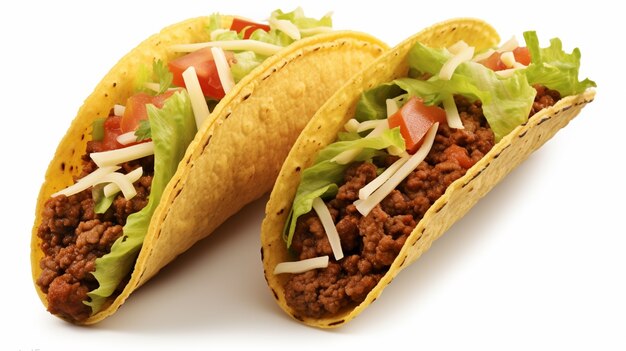 Delicious tacos in studio
