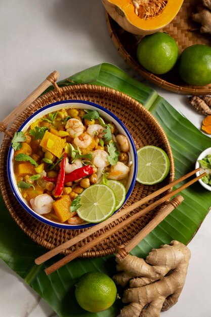 Delicious thai food still life