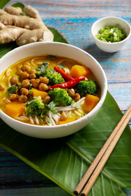 Delicious thai food still life