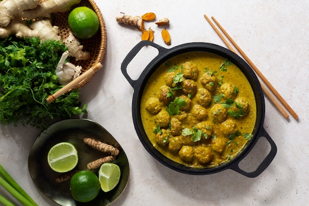 Delicious thai food still life