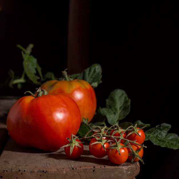 Delicious tomatoes arrangement