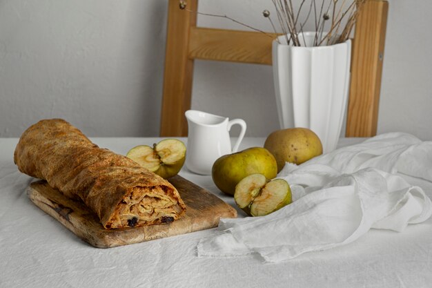 Delicious traditional dessert composition