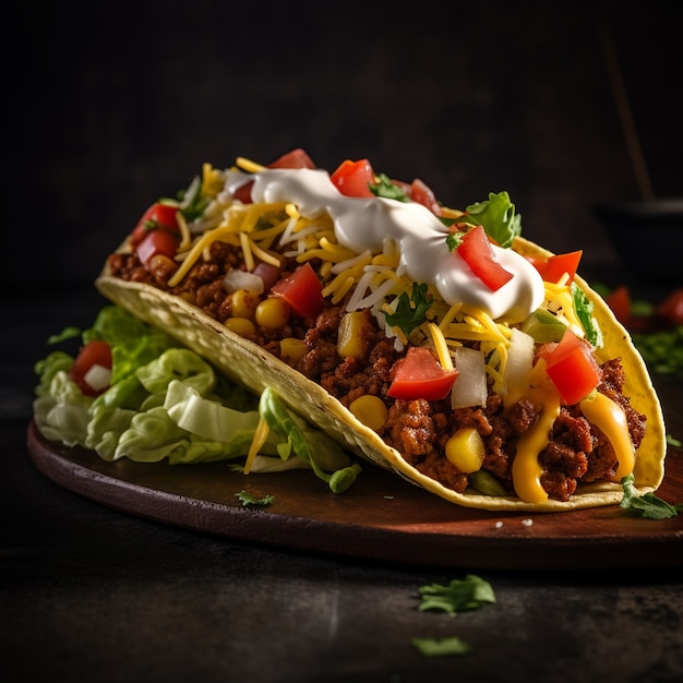 delicious traditional tacos arrangement