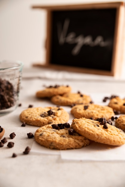 Free photo delicious vegan baked products arrangement