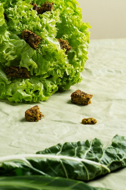 Delicious veggie dishes still life