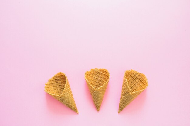 Delicious waffle cones