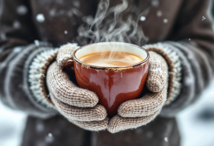 Free Photo delicious warm winter drink