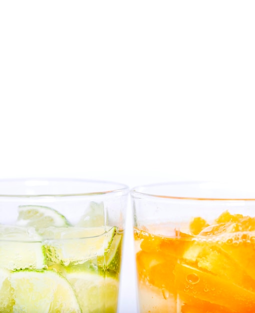 delicious water with slices of fruit