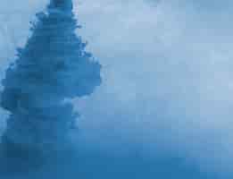 Бесплатное фото Густое голубое облако тумана