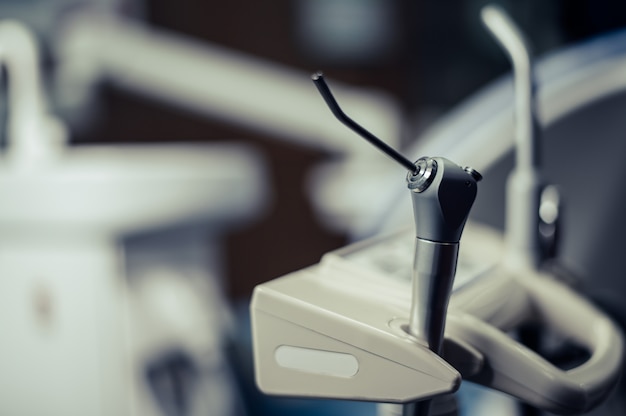 Dental equipment placed on the table