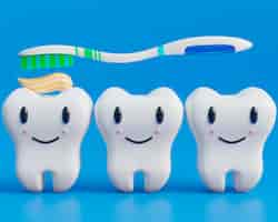 Free photo dental hygiene concept with teeth