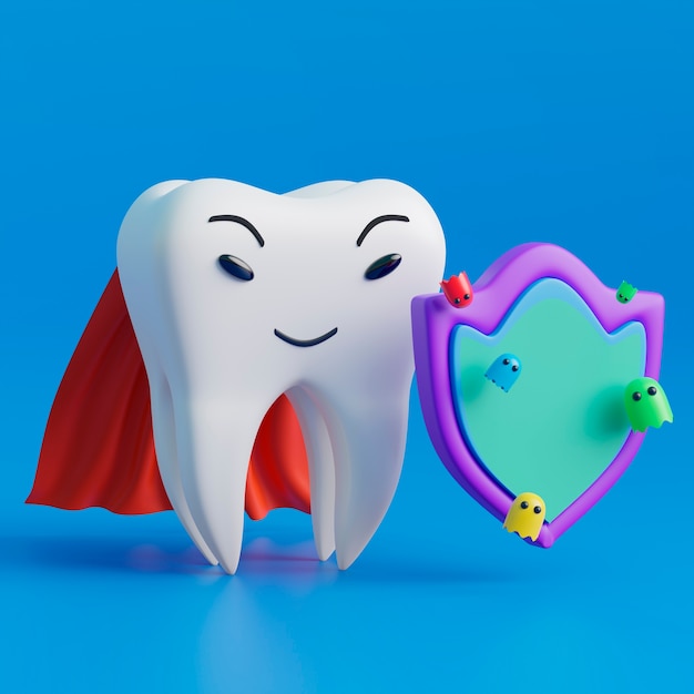 Free photo dental hygiene concept with tooth