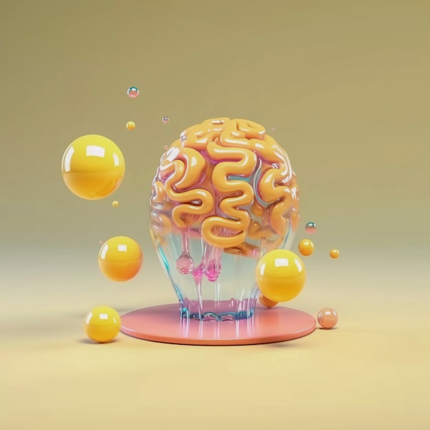 Free photo depiction of human brain or intellect